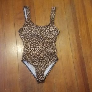 Cheetah print body suit